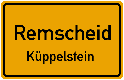 Straßenverzeichnis Remscheid Küppelstein