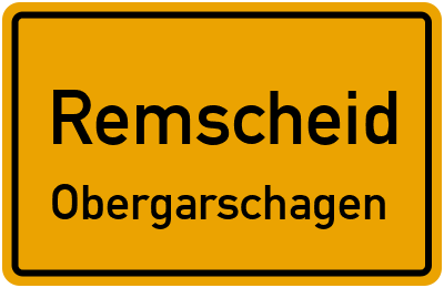 Straßenverzeichnis Remscheid Obergarschagen