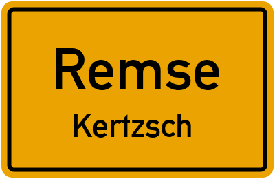 Straßenverzeichnis Remse Kertzsch