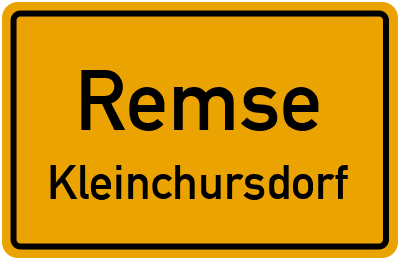 Straßenverzeichnis Remse Kleinchursdorf