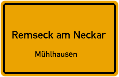 Straßenverzeichnis Remseck am Neckar Mühlhausen