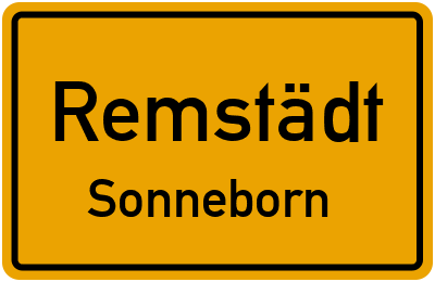 Straßenverzeichnis Remstädt Sonneborn