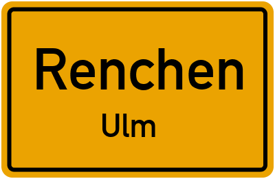 Ortsschild Renchen Ulm