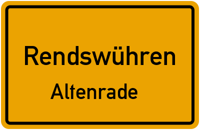 Straßenverzeichnis Rendswühren Altenrade