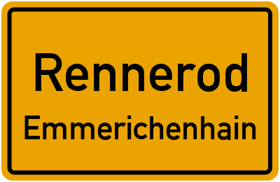 Straßenverzeichnis Rennerod Emmerichenhain