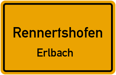 Straßenverzeichnis Rennertshofen Erlbach