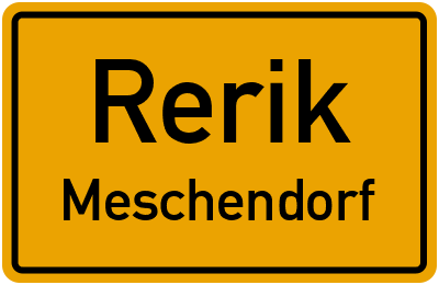 Straßenverzeichnis Rerik Meschendorf