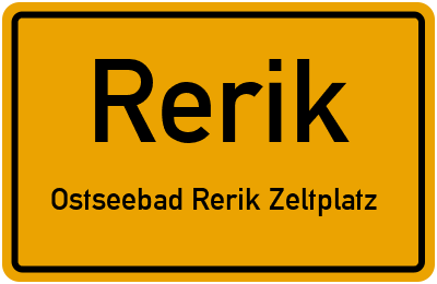 Straßenverzeichnis Rerik Ostseebad Rerik Zeltplatz