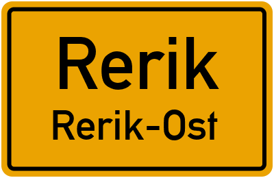 Straßenverzeichnis Rerik Rerik-Ost