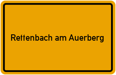 Ortsschild von Gemeinde Rettenbach am Auerberg in Bayern