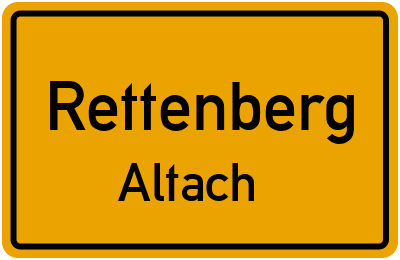 Ortsschild Rettenberg Altach