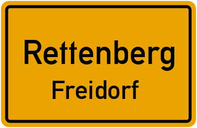 Ortsschild Rettenberg Freidorf