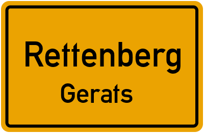 Straßenverzeichnis Rettenberg Gerats