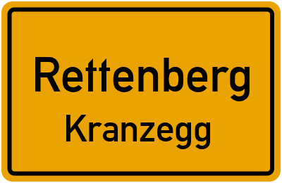 Ortsschild Rettenberg Kranzegg