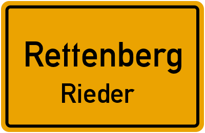 Straßenverzeichnis Rettenberg Rieder