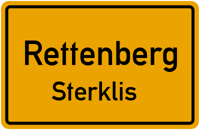 Straßenverzeichnis Rettenberg Sterklis