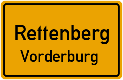 Ortsschild Rettenberg Vorderburg