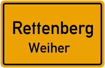 Straßenverzeichnis Rettenberg Weiher