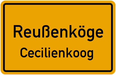 Straßenverzeichnis Reußenköge Cecilienkoog
