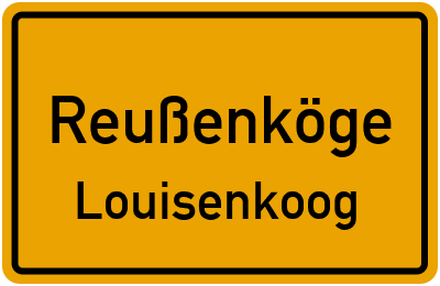 Straßenverzeichnis Reußenköge Louisenkoog