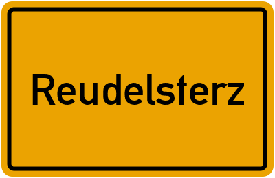 Ortsschild von Gemeinde Reudelsterz in Rheinland-Pfalz