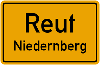 Straßenverzeichnis Reut Niedernberg