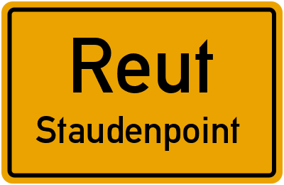 Straßenverzeichnis Reut Staudenpoint