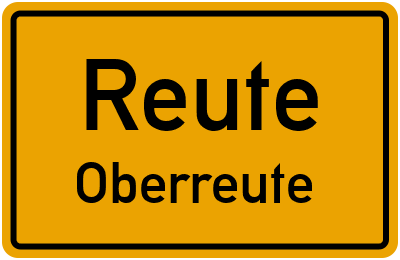 Straßenverzeichnis Reute Oberreute