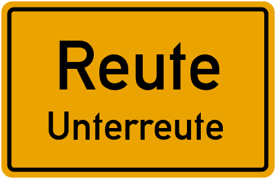 Straßenverzeichnis Reute Unterreute