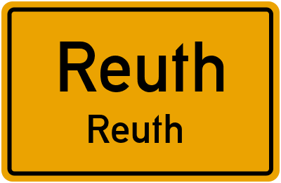 Straßenverzeichnis Reuth Reuth