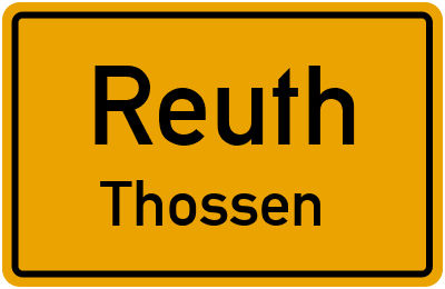Straßenverzeichnis Reuth Thossen