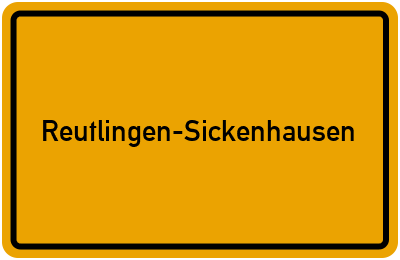 Branchenbuch Reutlingen-Sickenhausen, Baden-Württemberg