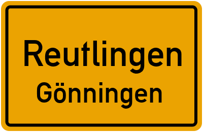 Straßenverzeichnis Reutlingen Gönningen