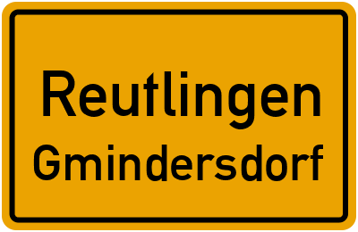 Straßenverzeichnis Reutlingen Gmindersdorf