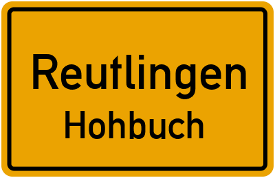 Straßenverzeichnis Reutlingen Hohbuch