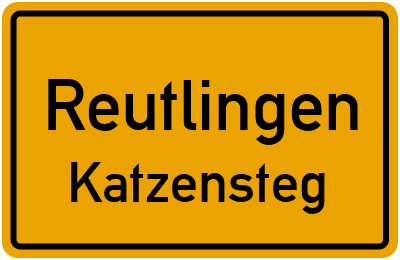 Straßenverzeichnis Reutlingen Katzensteg