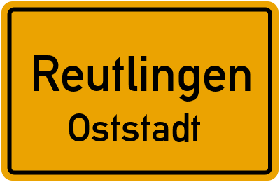 Straßenverzeichnis Reutlingen Oststadt