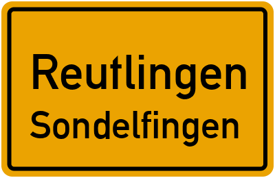 Straßenverzeichnis Reutlingen Sondelfingen