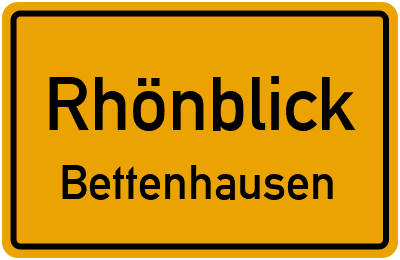 Straßenverzeichnis Rhönblick Bettenhausen