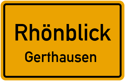 Straßenverzeichnis Rhönblick Gerthausen
