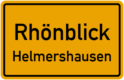 Straßenverzeichnis Rhönblick Helmershausen
