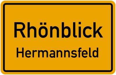 Straßenverzeichnis Rhönblick Hermannsfeld
