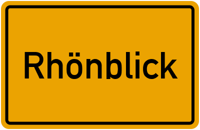Branchenbuch Rhönblick, Thüringen