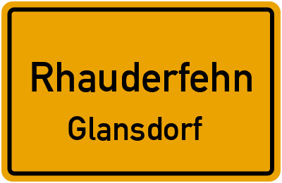 Straßenverzeichnis Rhauderfehn Glansdorf