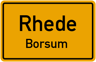 Straßenverzeichnis Rhede Borsum
