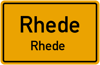 Straßenverzeichnis Rhede Rhede