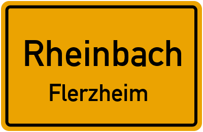 Ortsschild Rheinbach Flerzheim