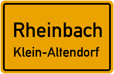 Straßenverzeichnis Rheinbach Klein-Altendorf