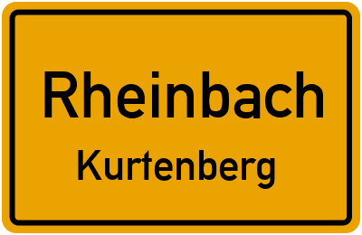 Ortsschild Rheinbach Kurtenberg