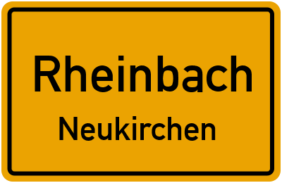 Ortsschild Rheinbach Neukirchen